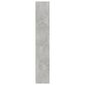 4-tasoinen kirjahylly betoninharmaa 80x24x142 cm lastulevy hinta ja tiedot | Hyllyt | hobbyhall.fi