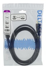 Deltaco DP-1010D, DisplayPort, 1m hinta ja tiedot | Deltaco Kodinkoneet ja kodinelektroniikka | hobbyhall.fi