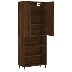 Kaappi ruskea tammi 69,5x34x180 cm tekninen puu hinta ja tiedot | Lipastot | hobbyhall.fi