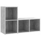 TV-tasot 2 kpl betoninharmaa 72x35x36,5 cm lastulevy hinta ja tiedot | TV-tasot | hobbyhall.fi