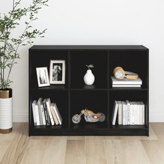 Kirjahylly musta 104x33x76 cm täysi mänty hinta ja tiedot | Hyllyt | hobbyhall.fi