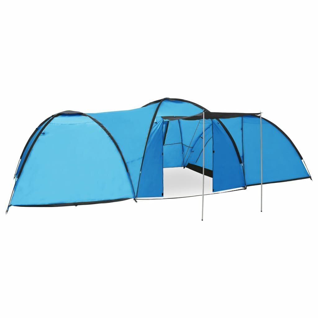 Retkeilyteltta iglu 650x240x190 cm 8 henkilöä sininen hinta ja tiedot | Teltat | hobbyhall.fi