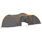 Retkeilyteltta iglu 650x240x190 cm 8 henkilöä harmaa ja oranssi hinta ja tiedot | Teltat | hobbyhall.fi