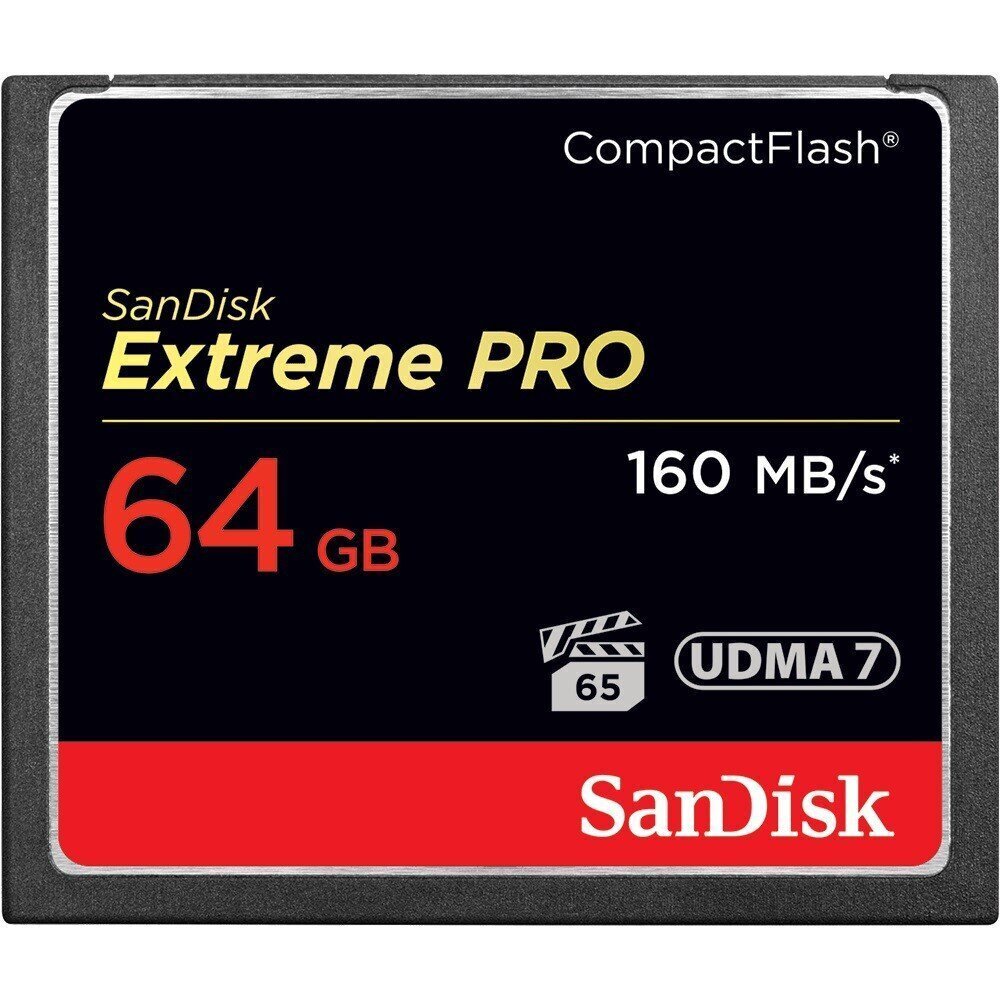 SANDISK 64GB CF Extreme Pro 160MB/s muistitikku hinta ja tiedot | Kameran muistikortit | hobbyhall.fi