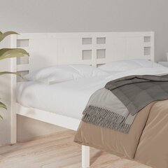 Sängynpääty valkoinen 146x4x100 cm täysi mänty hinta ja tiedot | Sängyt | hobbyhall.fi