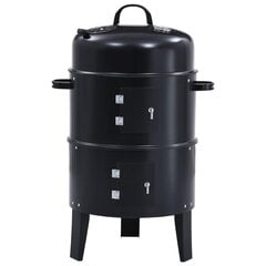 3-in-1 hiilisavustin BBQ-grilli 40x80 cm hinta ja tiedot | Grillit | hobbyhall.fi