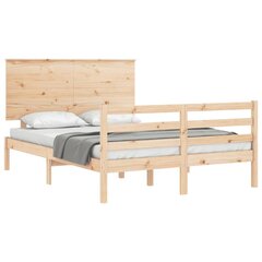 Sänky 140x190 cm, ruskea hinta ja tiedot | Sängyt | hobbyhall.fi