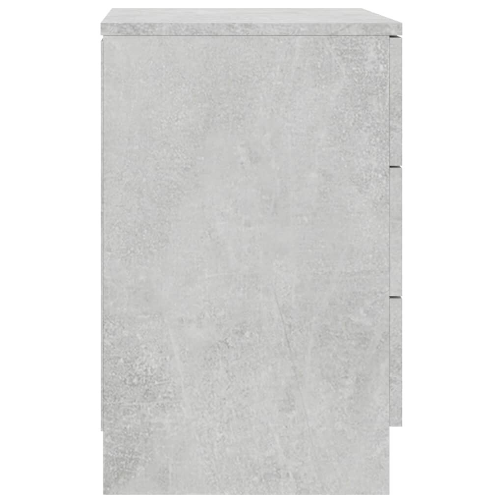 Yöpöytä betoninharmaa 38x35x56 cm lastulevy hinta ja tiedot | Yöpöydät | hobbyhall.fi