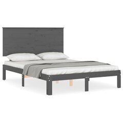 Sängynrunko sängynpäätyllä , 140x200cm, harmaa hinta ja tiedot | Sängyt | hobbyhall.fi