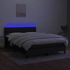 Sänky , musta, 140x200 cm hinta ja tiedot | Sängyt | hobbyhall.fi