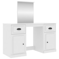 Peilipöytä valkoinen 130x50x132,5 cm hinta ja tiedot | Peilipöydät | hobbyhall.fi