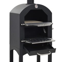 Hiililämmitteinen pizzauuni ulkotiloihin pizzakivellä hinta ja tiedot | Grillit | hobbyhall.fi