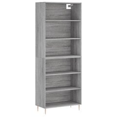 Kaappi betoninharmaa 69,5x32,5x180 cm tekninen puu hinta ja tiedot | Lipastot | hobbyhall.fi