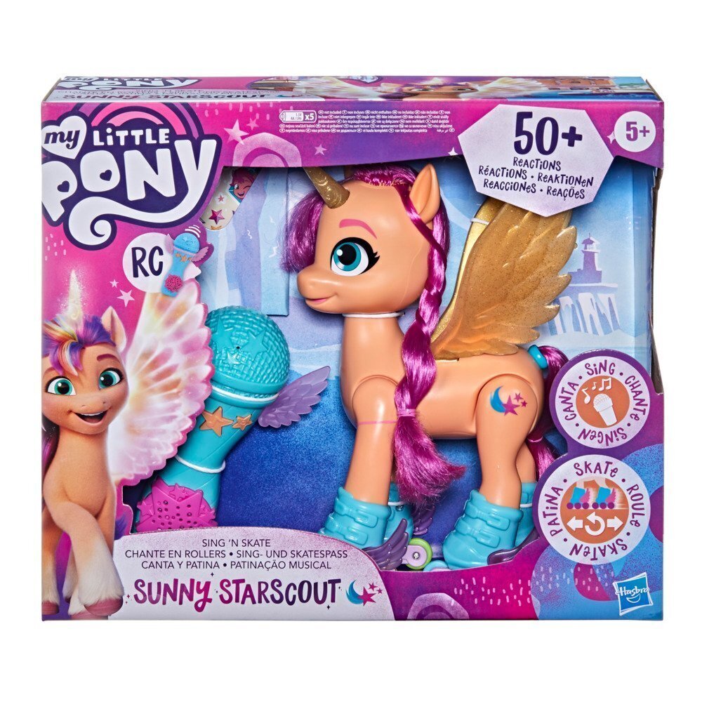 MY LITTLE PONY Ponihahmo Sing and Scate Sunny 22 cm hinta ja tiedot | Tyttöjen lelut | hobbyhall.fi