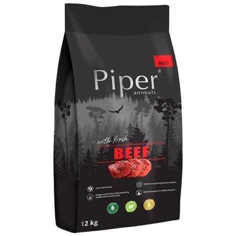 Dolina Noteci Piper Animals, naudanliha, 12 kg hinta ja tiedot | Koiran kuivaruoka | hobbyhall.fi