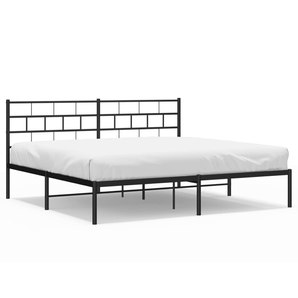 Sängynrunko , 183x213 cm, musta hinta ja tiedot | Sängyt | hobbyhall.fi