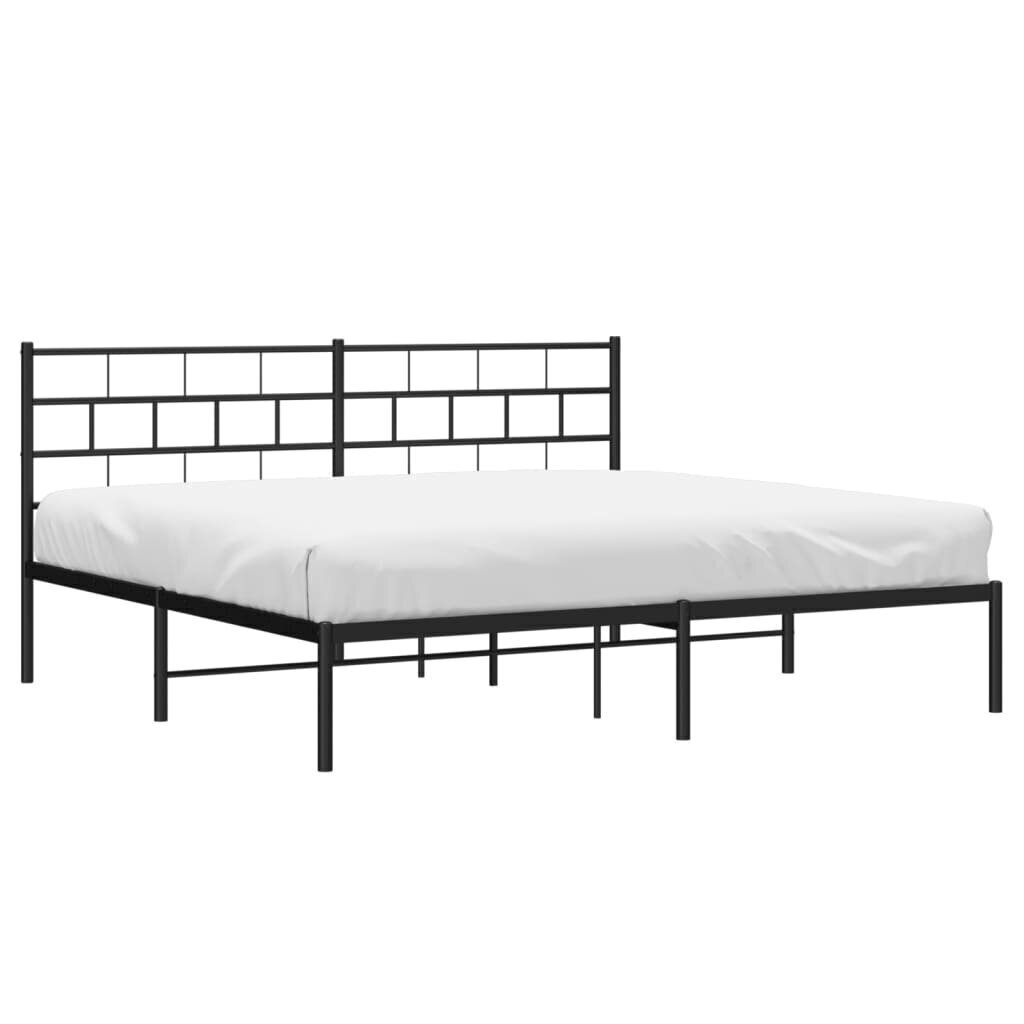 Sängynrunko , 183x213 cm, musta hinta ja tiedot | Sängyt | hobbyhall.fi