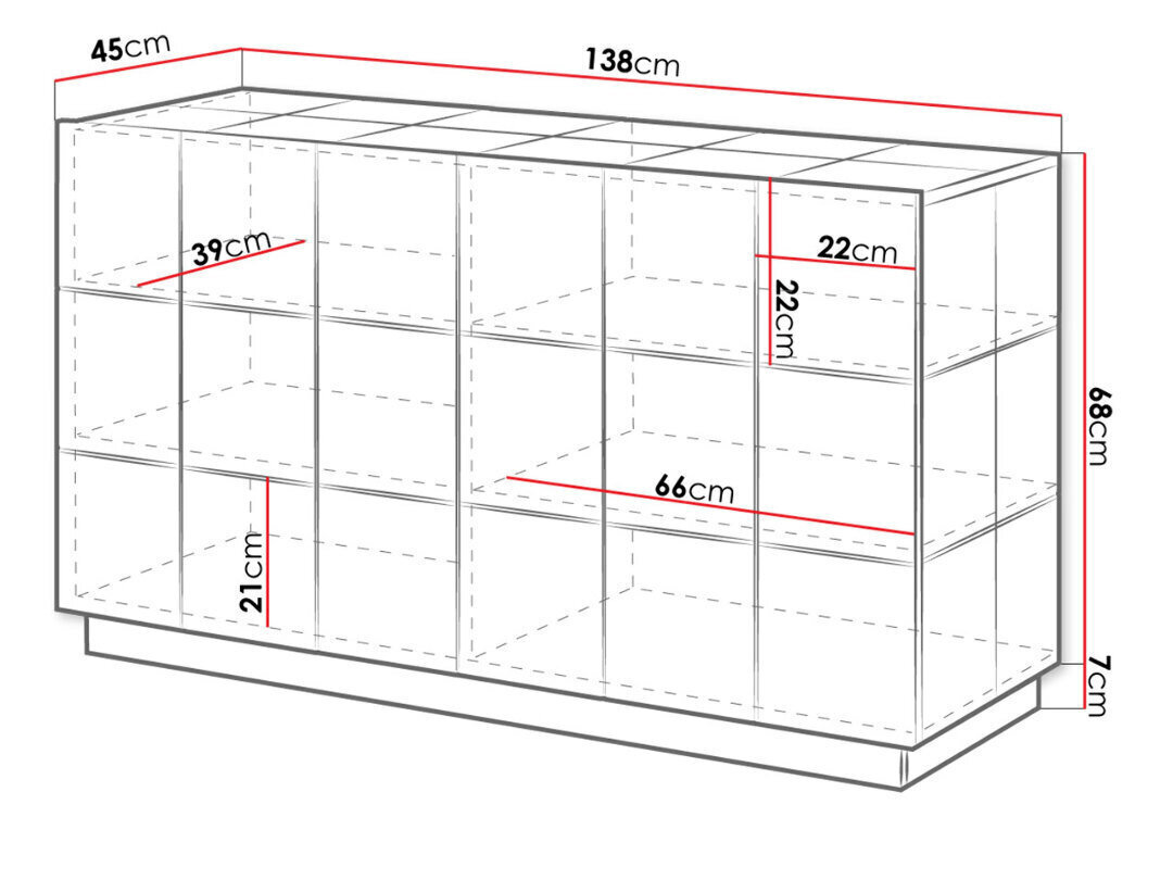 Lipasto Reja hinta ja tiedot | Lipastot | hobbyhall.fi