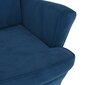 Nojatuoli, sininen, sametti hinta ja tiedot | Nojatuolit | hobbyhall.fi