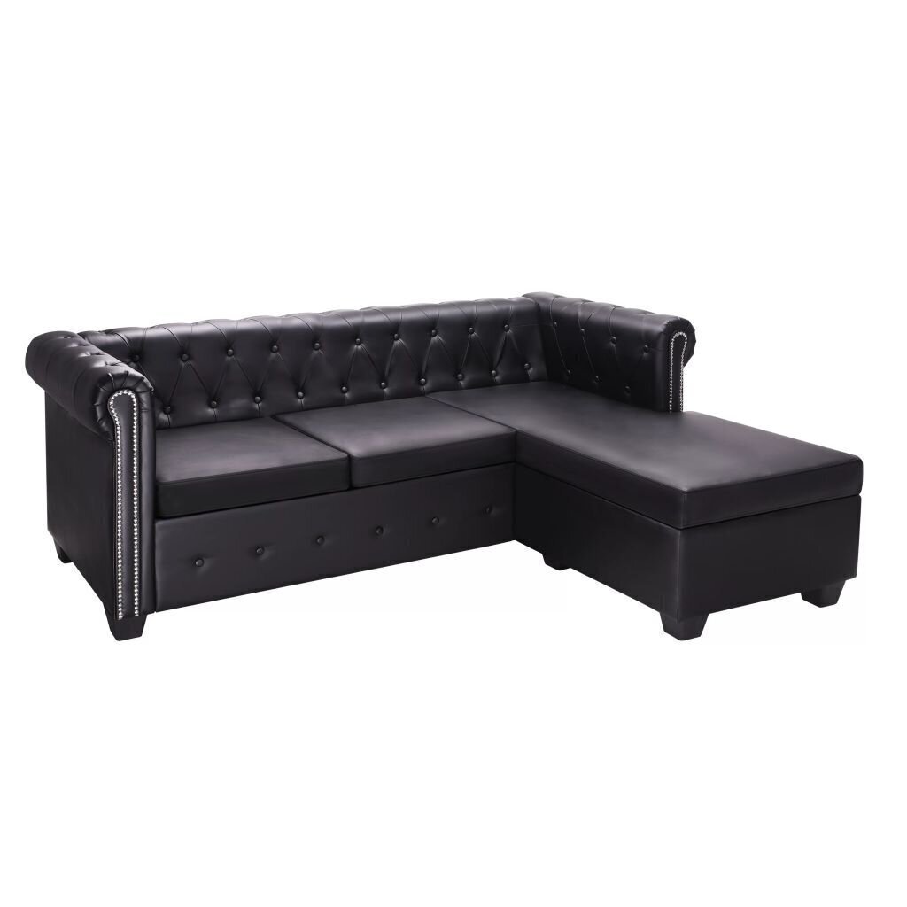 Sohva Chesterfield, musta hinta ja tiedot | Sohvat ja vuodesohvat | hobbyhall.fi