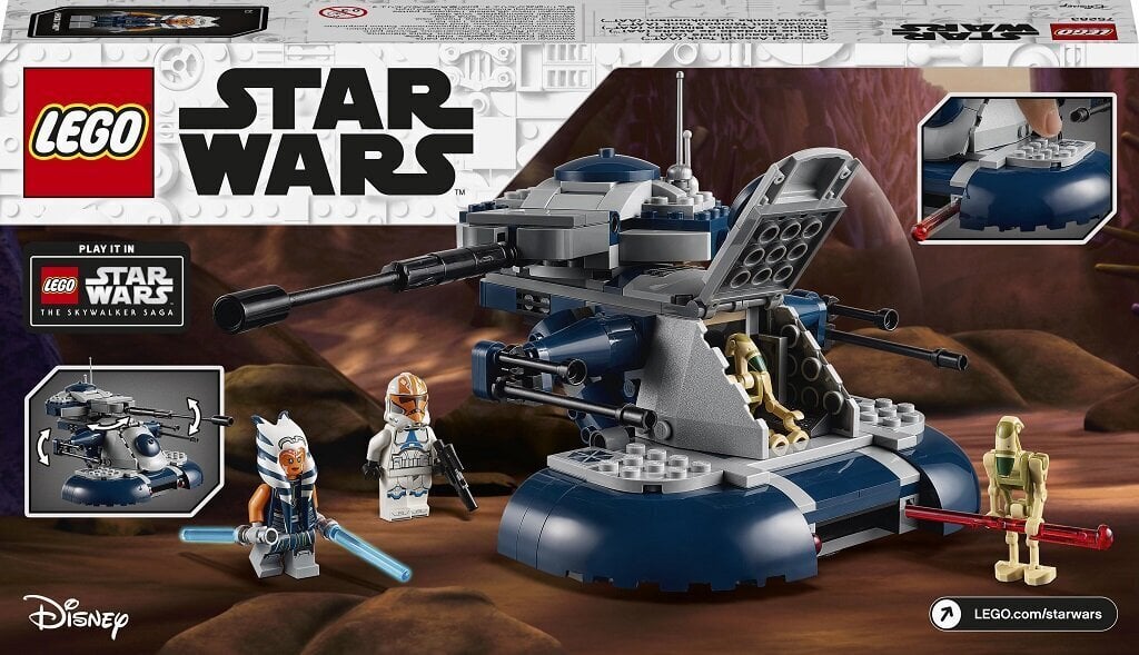 75283 LEGO® Star Wars Panssaroitu hyökkäysvaunu (AAT) hinta ja tiedot | LEGOT ja rakennuslelut | hobbyhall.fi