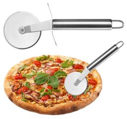 Pyöreä ruostumattomasta teräksestä valmistettu pizzaleikkuri 7,5 cm hinta ja tiedot | Keittiövälineet | hobbyhall.fi