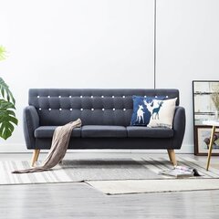 Kolmen istuttava sohva, 172x70x82cm, harmaa hinta ja tiedot | Sohvat ja vuodesohvat | hobbyhall.fi