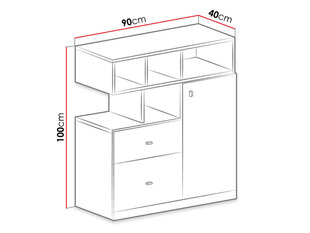 Lipasto Mobi System 9 hinta ja tiedot | Lipastot | hobbyhall.fi