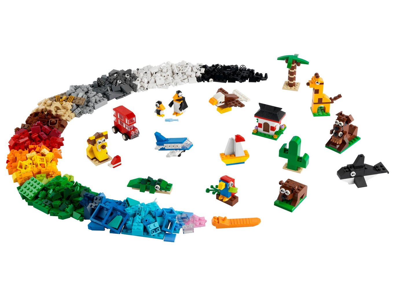 11015 LEGO® Classic ympäri maailmaa hinta ja tiedot | LEGOT ja rakennuslelut | hobbyhall.fi