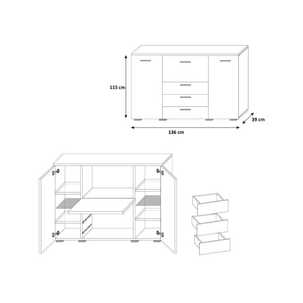 Lipasto Bari hinta ja tiedot | Lipastot | hobbyhall.fi