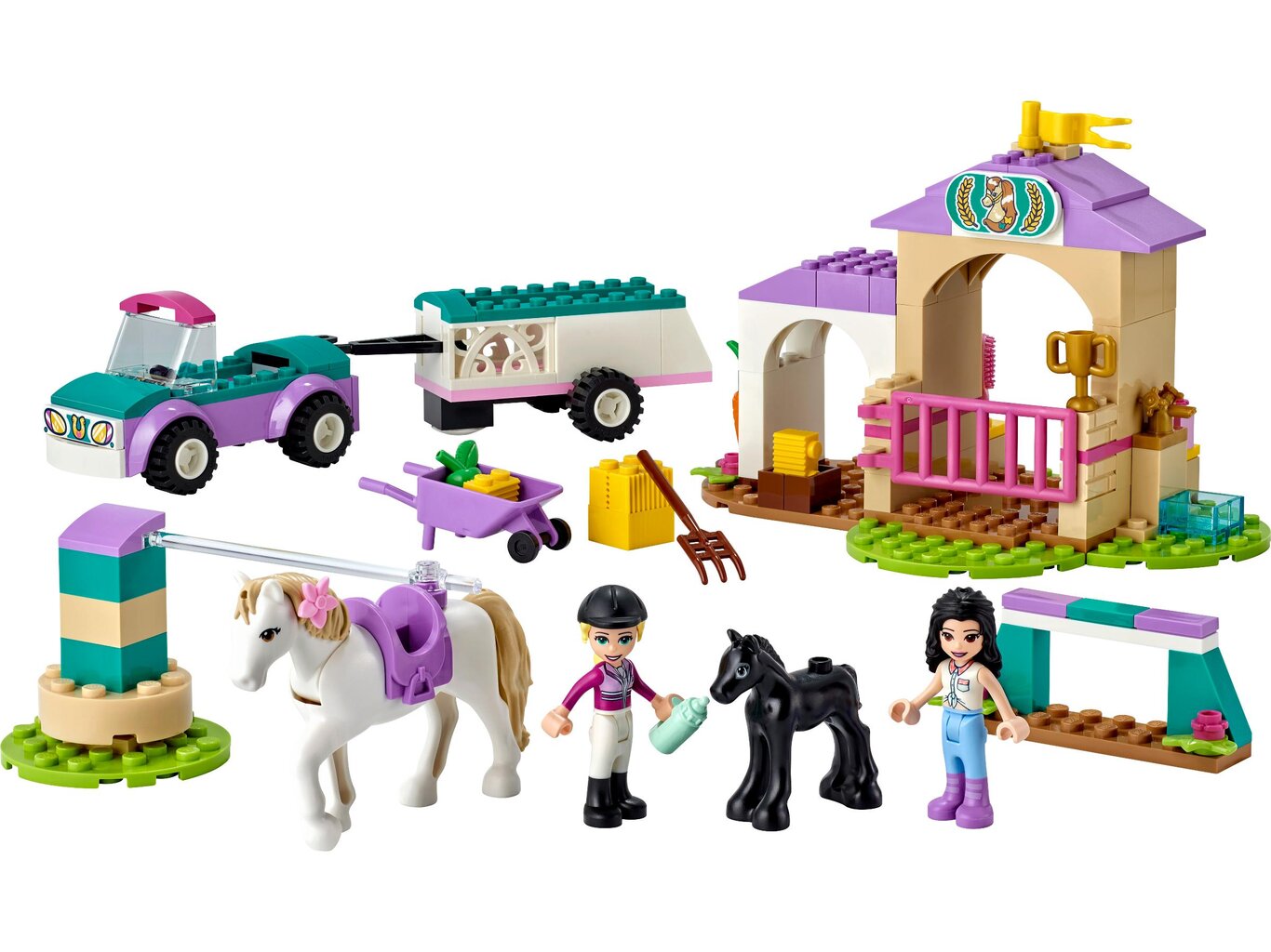 41441 LEGO® Friends Ratsastusvalmennus ja traileri hinta ja tiedot | LEGOT ja rakennuslelut | hobbyhall.fi