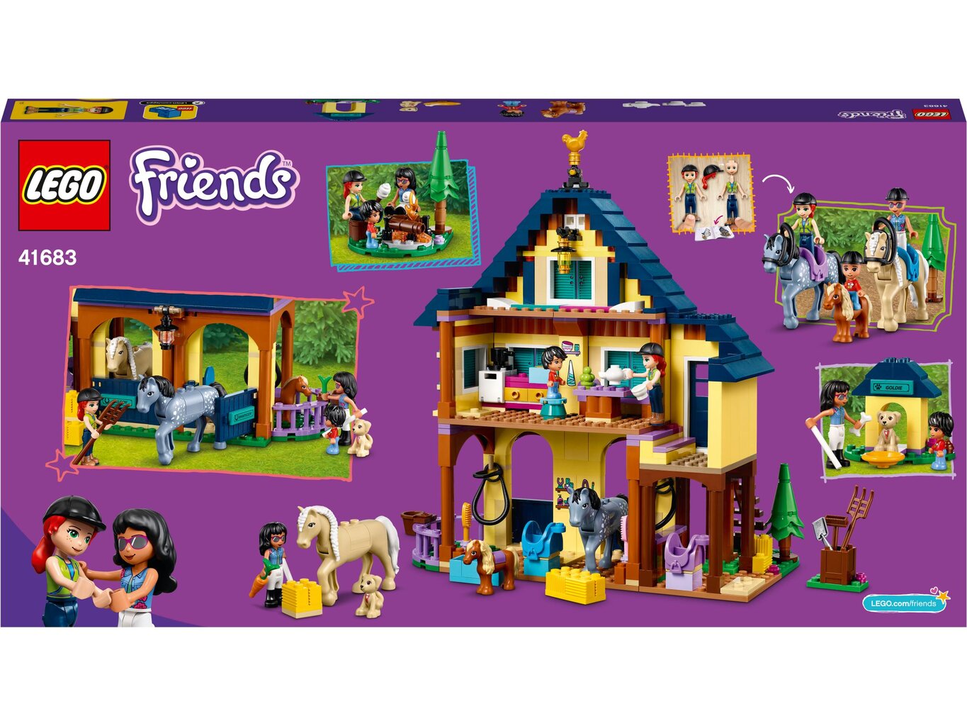 41683 LEGO® Friends Metsän ratsastuskoulu hinta ja tiedot | LEGOT ja rakennuslelut | hobbyhall.fi