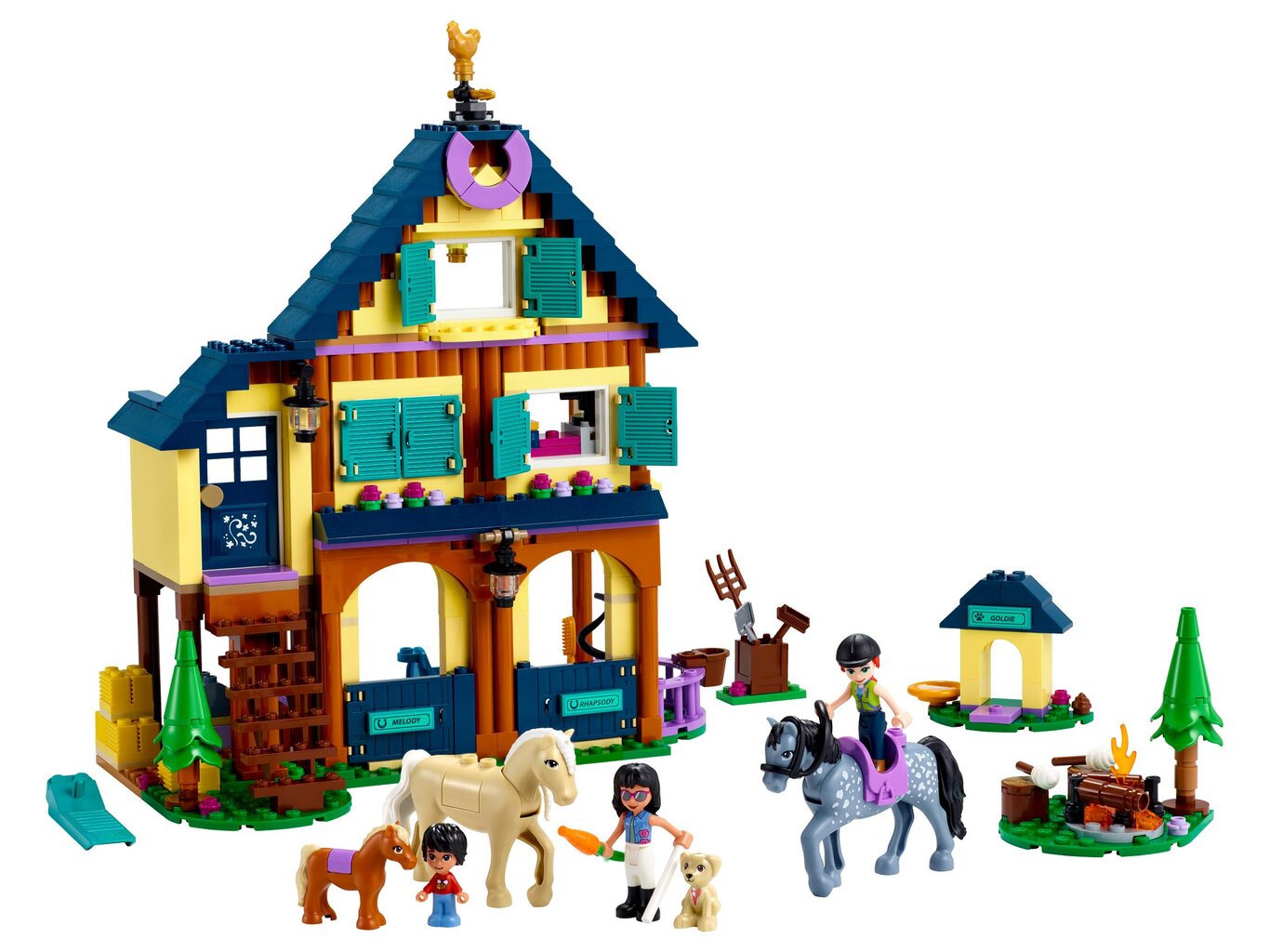 41683 LEGO® Friends Metsän ratsastuskoulu hinta ja tiedot | LEGOT ja rakennuslelut | hobbyhall.fi