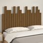 Sängynpääty seinälle hunajanruskea 127,5x3x80 cm täysi mänty hinta ja tiedot | Sängyt | hobbyhall.fi