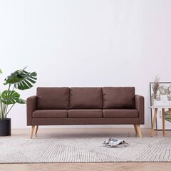 Kolmen istuttava sohva, ruskea, kangas hinta ja tiedot | Sohvat ja vuodesohvat | hobbyhall.fi