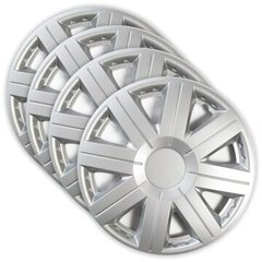 4× Jestic Hubcap 13" hopea hinta ja tiedot | Pölykapselit | hobbyhall.fi