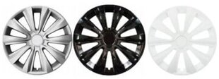 HUBCAPS 15 SANSET MUSTA-HOPEA AUDI OPEL BMW KIA hinta ja tiedot | Pölykapselit | hobbyhall.fi