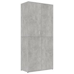 Kenkäkaappi betoninharmaa 80x39x178 cm lastulevy hinta ja tiedot | Kenkäkaapit ja -hyllyt | hobbyhall.fi