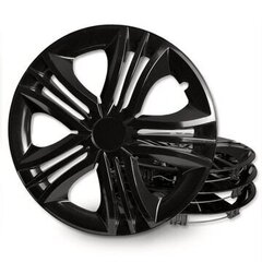 4× Jestic 14" hubcap Musta hinta ja tiedot | Pölykapselit | hobbyhall.fi