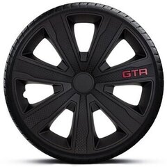 HUBCAPS 15 tuumaa GTR CARBON BLACK musta x4 kpl hinta ja tiedot | Pölykapselit | hobbyhall.fi