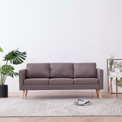 Kolmen istuttava sohva, ruskea, kangas hinta ja tiedot | Sohvat ja vuodesohvat | hobbyhall.fi