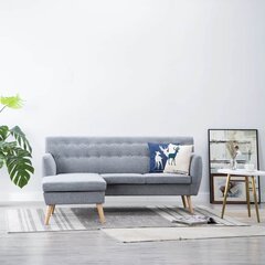Sohva, 171,5x138x81,5 cm, harmaa hinta ja tiedot | Sohvat ja vuodesohvat | hobbyhall.fi