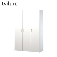 Tvilum Space -vaatekaappi, 3 ovea, 175 cm, valkoinen hinta ja tiedot | Tvilum Huonekalut ja sisustus | hobbyhall.fi