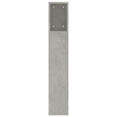 Sängynpääty säilytystilalla betoninharmaa 200x18,5x104,5 cm hinta ja tiedot | Sängyt | hobbyhall.fi