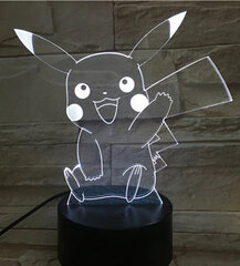 Lasten lamppu 3D Led Pokemon hinta ja tiedot | Lastenhuoneen valaisimet | hobbyhall.fi