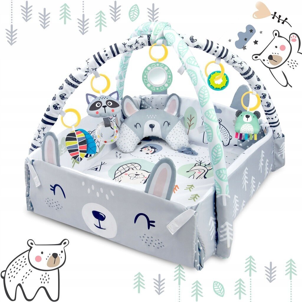 RicoKids Rabbit interaktiivinen opetusmatto 110 x 100 cm hinta ja tiedot | Leikkimatot | hobbyhall.fi