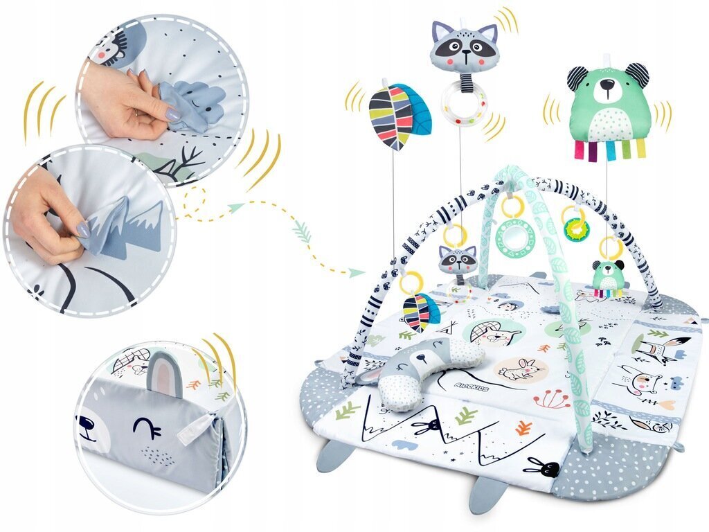 RicoKids Rabbit interaktiivinen opetusmatto 110 x 100 cm hinta ja tiedot | Leikkimatot | hobbyhall.fi