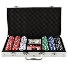 Pokerisetti Texas Strong 300 rahakkeita + matkalaukku hinta ja tiedot | Korttipelit, pokeri | hobbyhall.fi