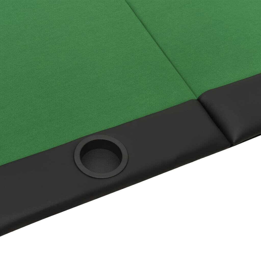 10 pelaajan kokoontaittuva pokeripöytätaso vihreä 206x106x75 cm hinta ja tiedot | Korttipelit, pokeri | hobbyhall.fi