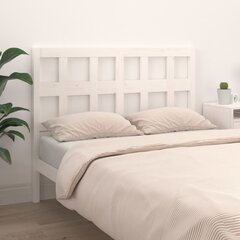 Sängynpääty valkoinen 185,5x4x100 cm täysi mänty hinta ja tiedot | Sängyt | hobbyhall.fi